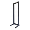 TOTEN, 19" öppet golvtstativ med hjul, 42U, 600x600, max 150kg, svart OR66429001-SKWT