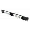 DELTACO 19" patchpanel, 16xRJ45, Cat6, UTP, 1U, 10Gbps, svart PAN-102