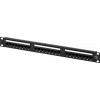 UTP patchpanel, 24xRJ45, Cat6, Krone-plintar, 1U, 19", etiketter