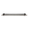 DELTACO 19" Öppen patchpanel, 48 platser, 1U, aluminium, svart PAN-115