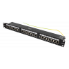 DELTACO STP patchpanel, 24xRJ45, Cat6, 10Gbps, 1U, 19", metall, svart