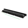 DELTACO STP patchpanel, 24xRJ45, Cat6, 10Gbps, 1U, 19", metall, svart