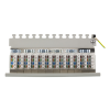 DELTACO Patchpanel, 12xRJ45, Cat6a, väggmonterbar, 10Gbps, grå PAN-212