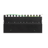 DELTACO Patchpanel, 12xRJ45, Cat6a, väggmonterbar, 10Gbps, svart PAN-213