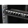 DELTACO 19" Keystone patchpanel, 24 portar, 1U, jordkabel, metall, sva PAN-214