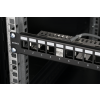 DELTACO 19" Keystone patchpanel, 24 portar, 1U, jordkabel, metall, sva PAN-214