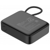 Power bank 10 000 mAh, built-in fabric cable, PD 20 W, black PB-CC101