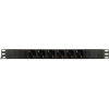DELTACO Grenuttag, 6xCEE 7/4, 1xCEE 7/7, 2m kabel, svart PDU08-1U-G6-S1-2M