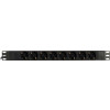 DELTACO Grenuttag, 8xCEE 7/4, 1xCEE 7/7, 2m kabel, svart PDU08-1U-G8-S0-2M