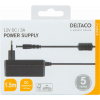 DELTACO power supply, 100-240 V to 12V 3A, black PS12-30B