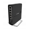 MikroTik hAP ac2 Dual-Band Router, PoE i, Gigabit, 802.11ac, svart RBD52G-5HACD2HND-TC