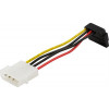 Kabel SATA-ström 4pin Molex - SATA (ha-ho) vinklad