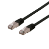 DELTACO S/FTP Cat6 patchkabel, delta cert, LSZH, 10m, svart