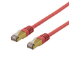 DELTACO S/FTP Cat6a patchkabel, delta cert, LSZH, 1,5m, röd