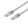 DELTACO S/FTP Cat6 patchkabel, LSZH, 20m, grå