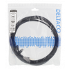 DELTACO S/FTP Cat6 patchkabel, 3m, 250MHz, UV-resistent, svart SFTP-63UV