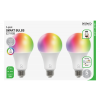 DELTACO SMART HOME RGB LED-lampa, E27, WiFI, 9W, 16milj färger, 3-pack SH-LE27RGB-3P