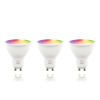 DELTACO SMART HOME, Multipack of SH-LGU10RGB, 3 bulbs SH-LGU10RGB-3P