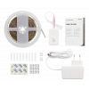 DELTACO SMART HOME LED-list, RGB, 2700K-6500K, 3m, WiFi 2,4GHz, vit SH-LS3M