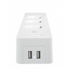 DELTACO SMART HOME grenuttag, WiFi, 3xCEE 7/3, 2xUSB-A, 1,5m, vit SH-P03USB2