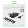 Laddare 90W 15-24V 6A Universal + USB 6 kontakter