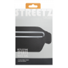 STREETZ Sport waist bag, reflective, fits most mobile phones, black SPO-003