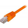 DELTACO F/UTP Cat6 patchkabel, LSZH, 0.5m, orange