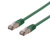 DELTACO U/FTP Cat6a patchkabel, delta cert, LSZH, 0,5m, grön