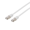 DELTACO U/FTP Cat6a patchkabel, 1,5m, 500MHz, LSZH, vit