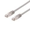 DELTACO U/FTP Cat6a patchkabel, delta cert, LSZH, 25m, grå