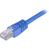 DELTACO F/UTP Cat6 patchkabel 5m, blå