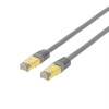 DELTACO S/FTP Cat7 patchkabel 1,5m LSZH (halogenfri), grå