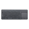 DELTACO wireless mini keyboard with touchpad, English layout, 2.4G, bl TB-504-EN
