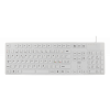 DELTACO tangentbord i silikon, IP68, full storlek, 105 tangenter, vit TB-505