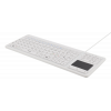 DELTACO tangentbord i silikon, touchpad, IP68, 105 + 12 media, vit TB-506