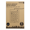 DELTACO numeriskt tangentbord i silikon, IP68, 23 tangenter, svart TB-510