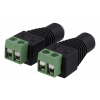 DELTACO 2-polig Skruvplint till 5.5 DC, 2-Pack, Skruvfix, 5.5 DC hona, TBL-1004