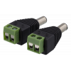 DELTACO 2-polig Skruvplint till 5.5 DC, 2-Pack, Skruvfix, 5.5 DC hane, TBL-1006