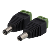 DELTACO 2-polig Skruvplint till 5.5 DC, 2-Pack, Skruvfix, 5.5 DC hane, TBL-1006