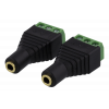 DELTACO 3-polig Skruvplint till 3,5mm, 2-Pack, Skruvfix, 3,5mm hona, s TBL-1008