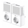 AV1000 Powerline Starter Kit, Broadcom, 1 Gigabit Port, 1000Mbps Power TL-PA7017KIT