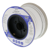DELTACO U/UTP Cat6a installationskabel, slim 28AWG, 100m, LSZH, vit TP-56CS