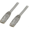 DELTACO U/UTP Cat6 patchkabel, LSZH, 0,75m, grå