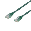 DELTACO U/UTP Cat6 patchkabel, flat, 0,5m, 250MHz, grön TP-60G-FL