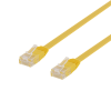 DELTACO U/UTP Cat6 patchkabel, flat, 3m, 250MHz, gul TP-63GL-FL