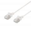Nätverkskabel Cat6a (3m) U/FTP Slim Vit