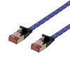 DELTACO U/FTP Tough Flat Cat6a patchkabel, 1,5m, flertrådig kärna, 2,3 UFTP-2302