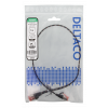 DELTACO Tough Flat CAT.6A U/FTP Patch Cable, 32AWG, 1m, black UFTP-2311