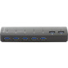 USB Hub - USB 3.0 till USB 3.0 7-port + Nätadapter