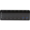 USB Hub - USB 3.0 till USB 3.0 7-port + Nätadapter